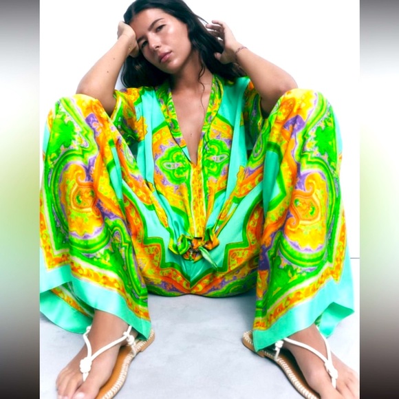 Zara flowy printed blouse - Picture 9 of 12